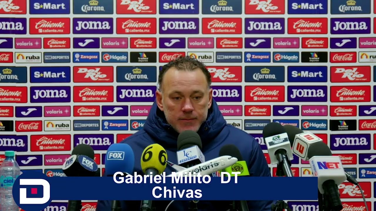 Es un equipo que te hacer jugar incomodo: Gabriel Milito  DT Chivas