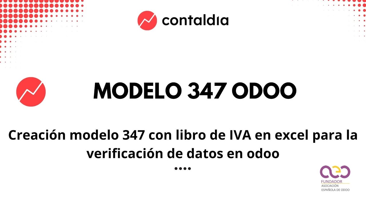 Modelo 347 Odoo con libro de IVA en excel para su verificación