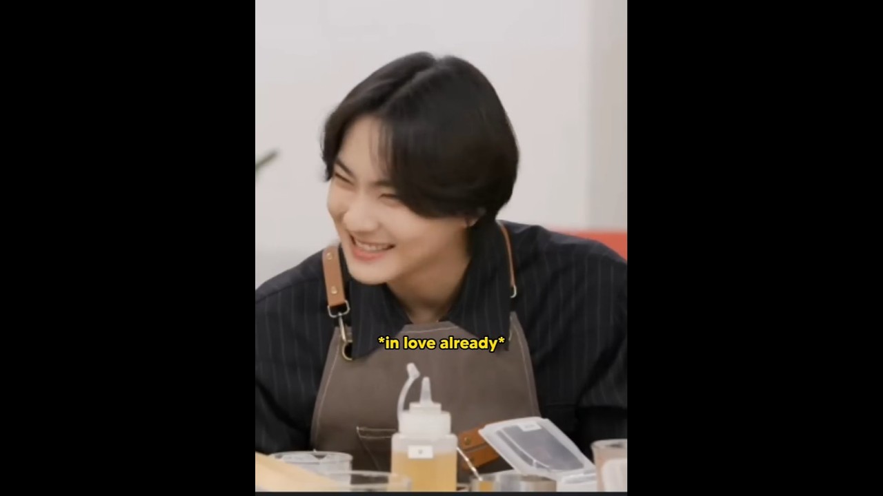 sunghoon when jungwon picked his drink as the best one #sungwon #enhypen #jungwon #sunghoon