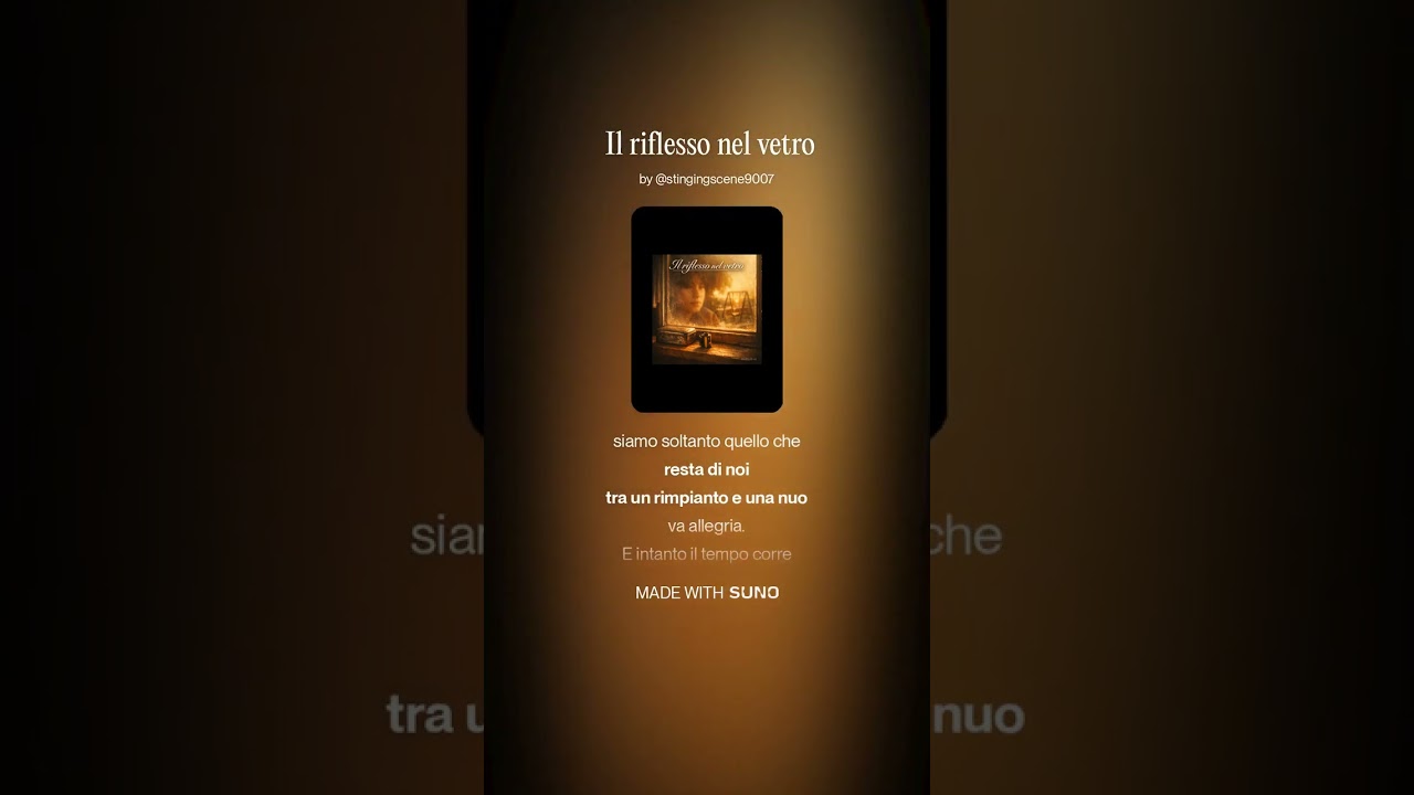 Il riflesso nel vetro