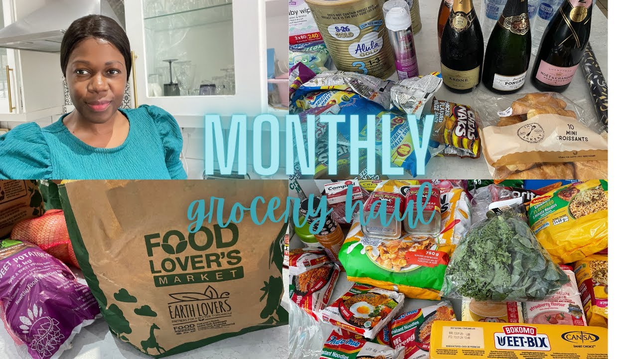 MONTHLY GROCERY HAUL ||FOOD LOVERS MARKET HAUL |CHECKERS HAUL 2024
