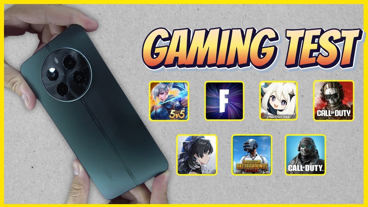 Realme 12 Gaming test PUBG, Warzone, CODM, Genshin impact, Wuthering Waves, Fortnite, Mobile Legends