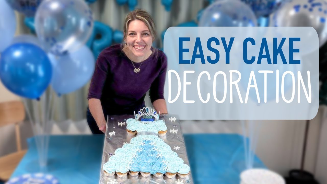 Quick 7-minute frosting and cake decoration
