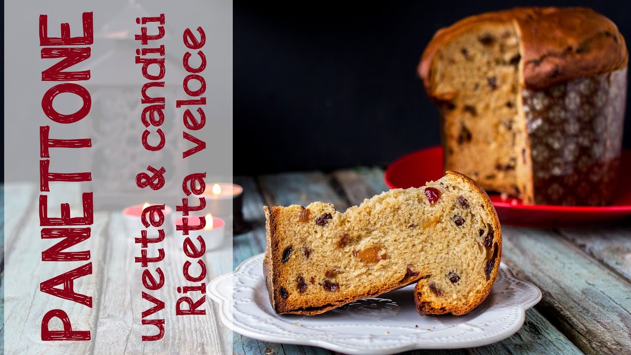 Panettone con uvetta e canditi | #NataleVeg