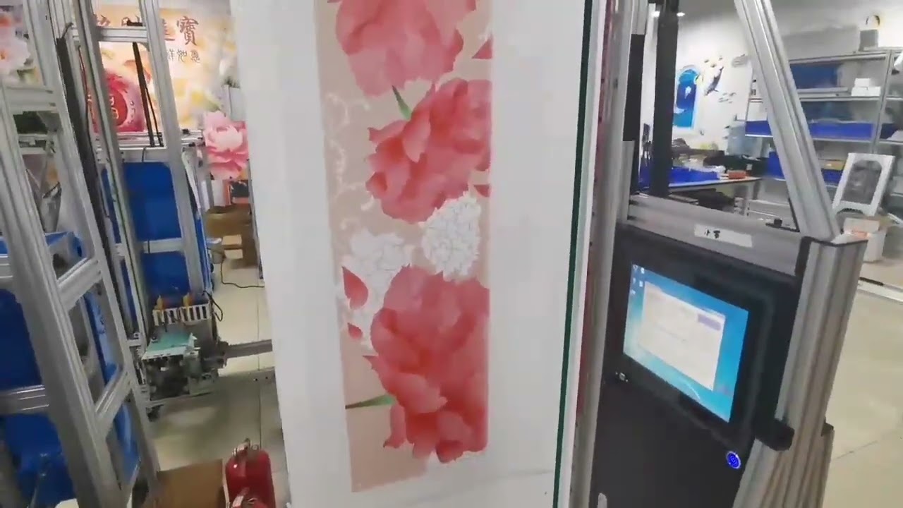 High Resolution White UV ink Think Wheel Wall Printer