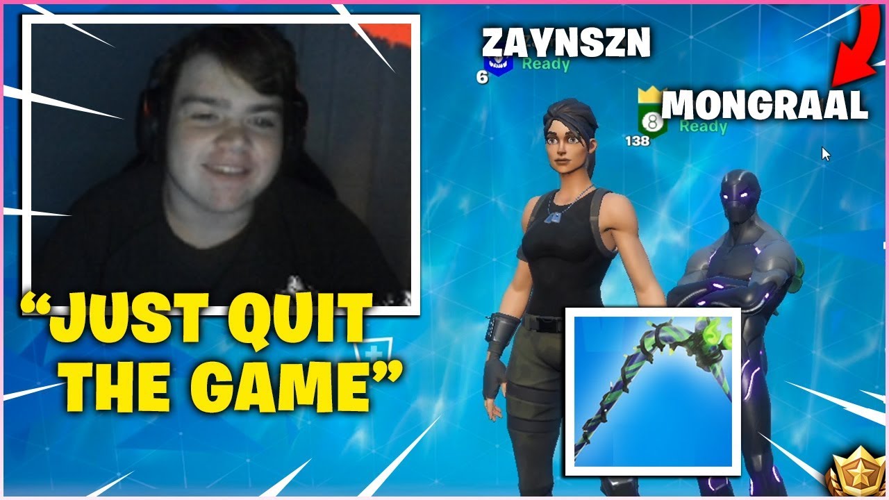 MONGRAAL Embarrasses ZaynSZN After he pickaxed and 5-1nd Him in a 1v1 Box Fight Wagers!