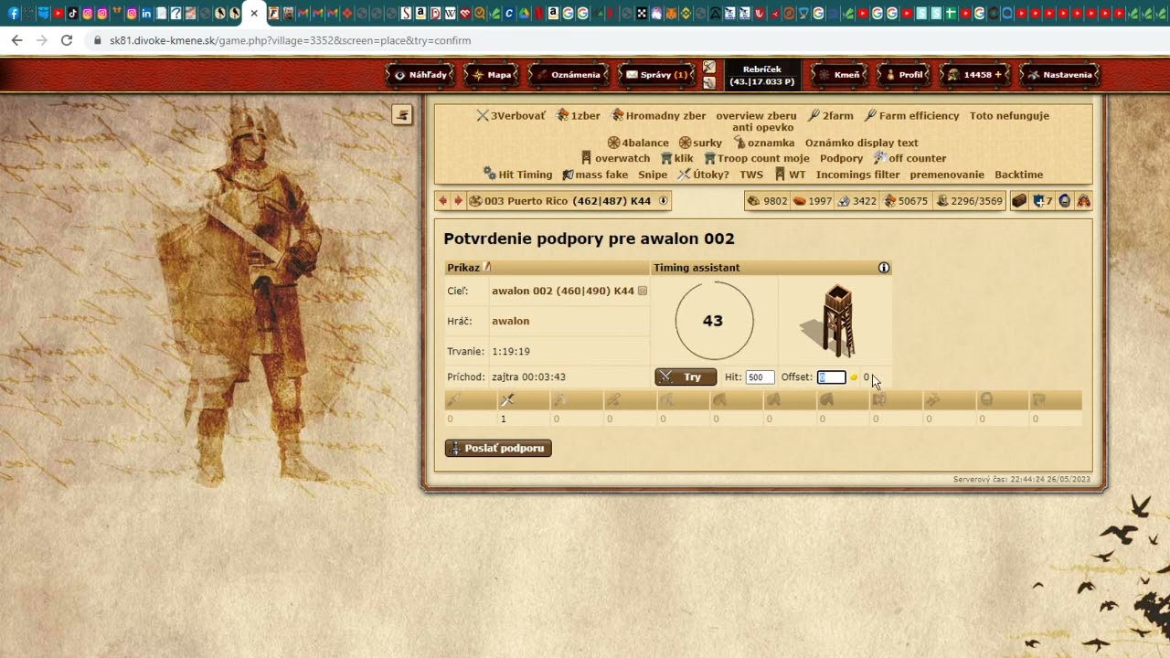 Využívanie Scriptu na milisekundy - Divoké Kmene