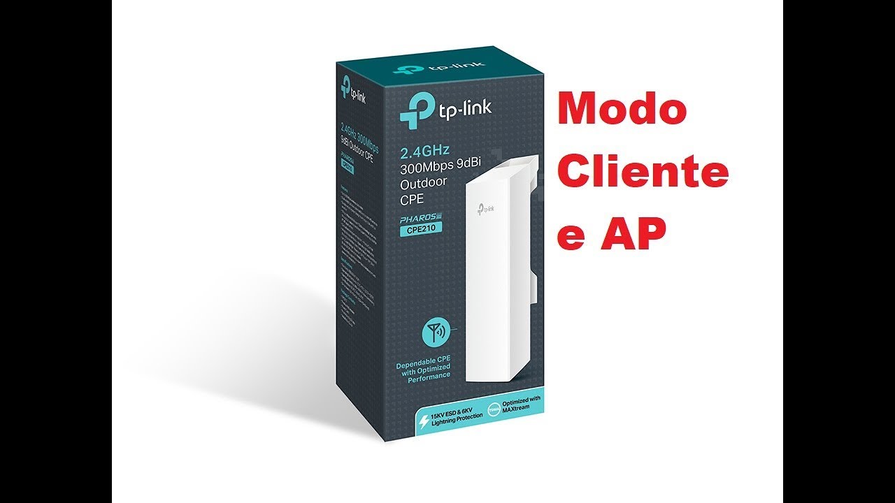 Configurar TP Link CPE210 Modo Cliente e AP