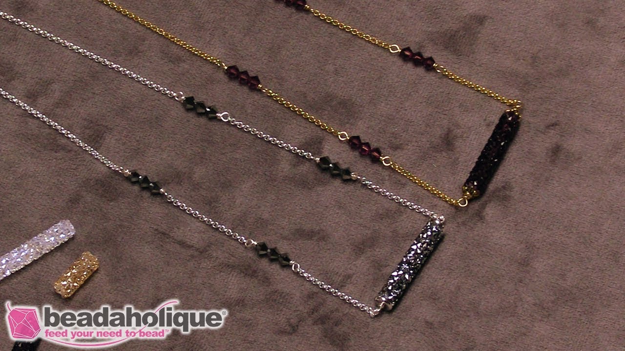 How to Make Wrapped Wire Loop Bead Links and Connect to Chain