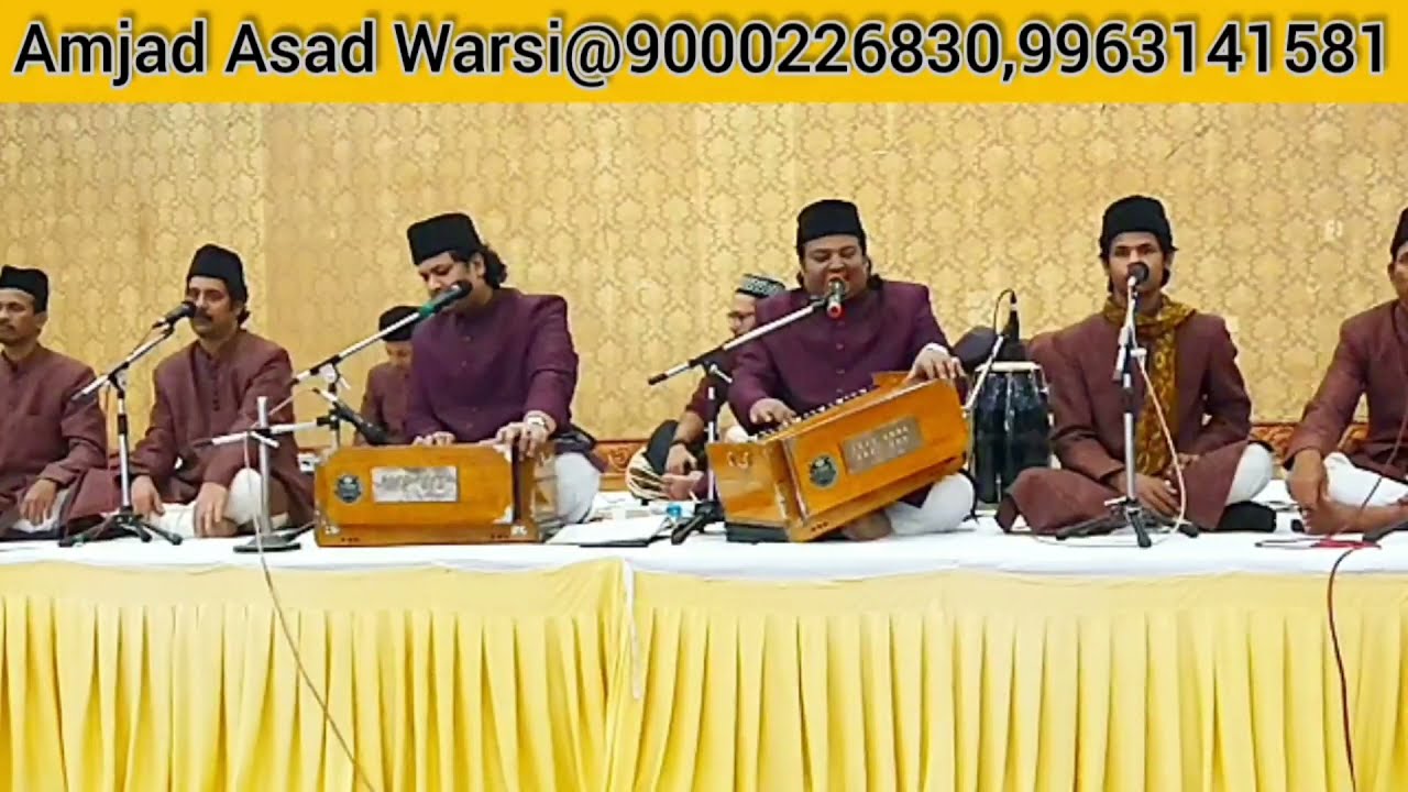 'Angrai Par Angrai Leti Hai Raat' | Amjad Asad Warsi Qawwal Hyderabad India.