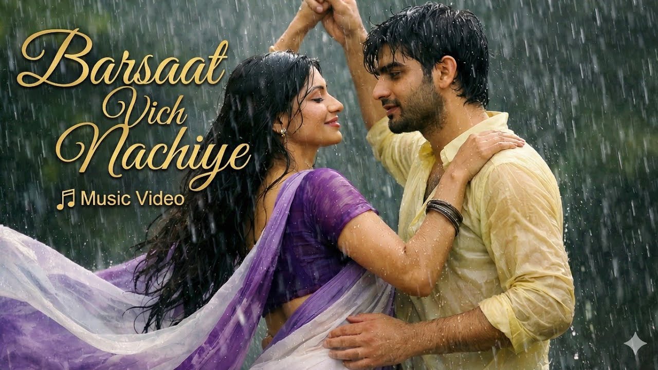 Barsaat Vich Nachiye | Punjabi Song | Rain Dance Love