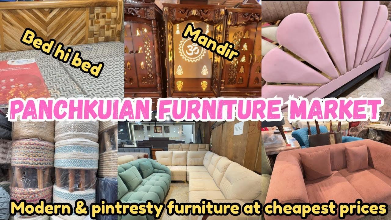 Panchkuian Furniture Market Delhi | Cheapest Price Bed, Sofa and Temples | Latest Video With Shop no