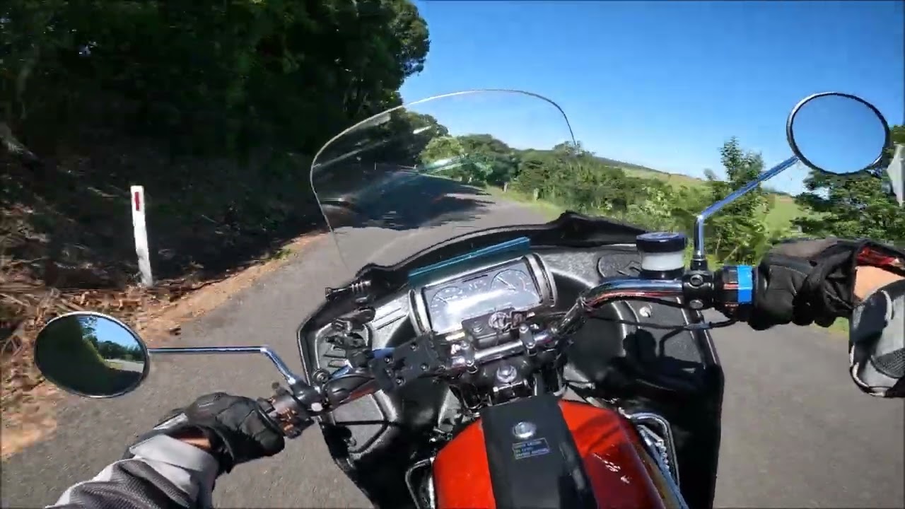 Suzuki RE5 Rotary in the hills.