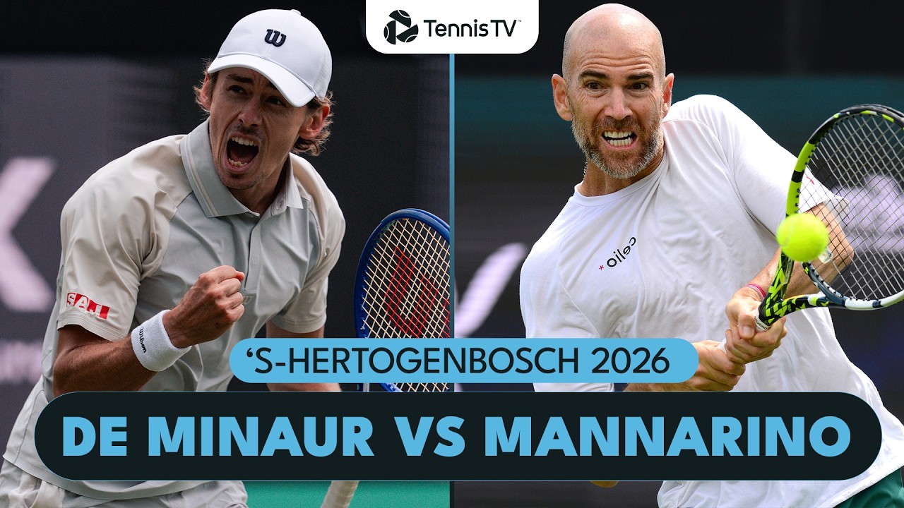 Alex De Minaur vs Adrian Mannarino Semi-Final Highlights! | 'S-Hertogenbosch 2026