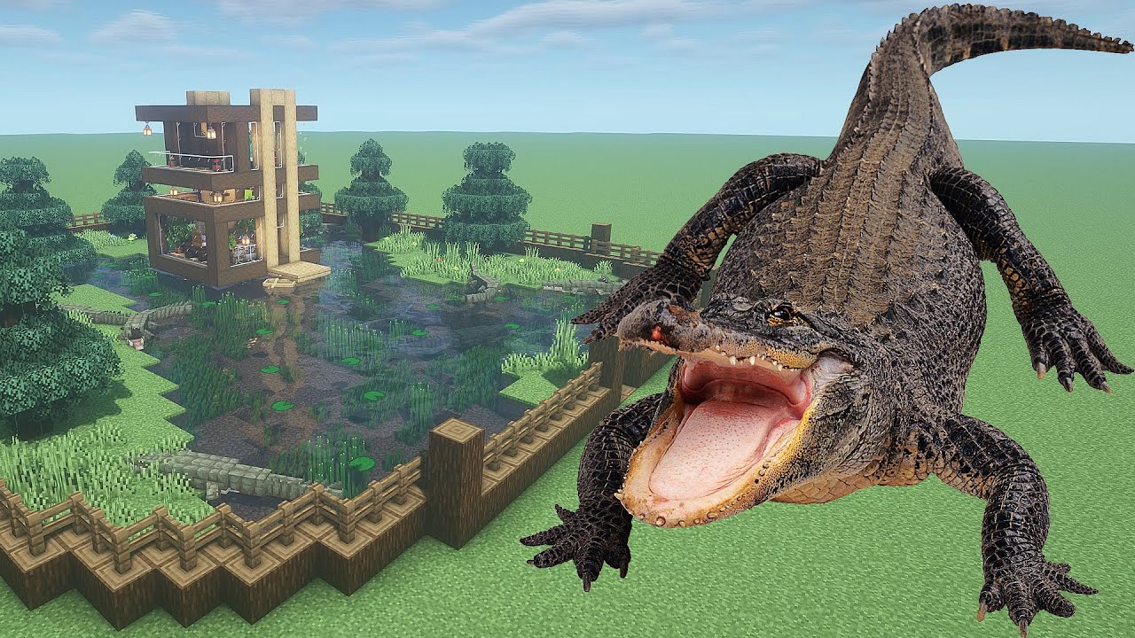 How To Make an Alligator Farm in Minecraft PE