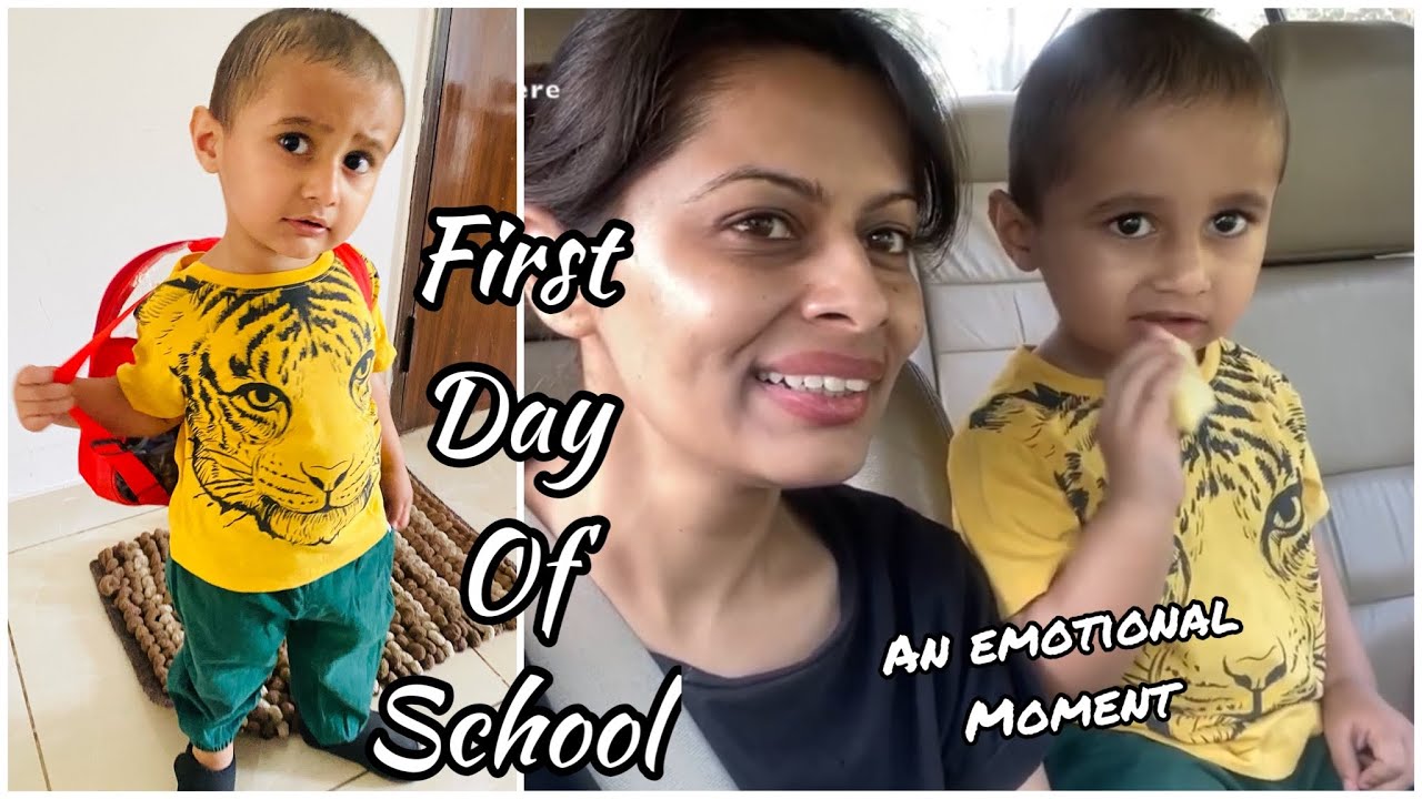 First Day of School | An emotional moment | Indian Mom Vlogger | Indian YouTuber Kavya