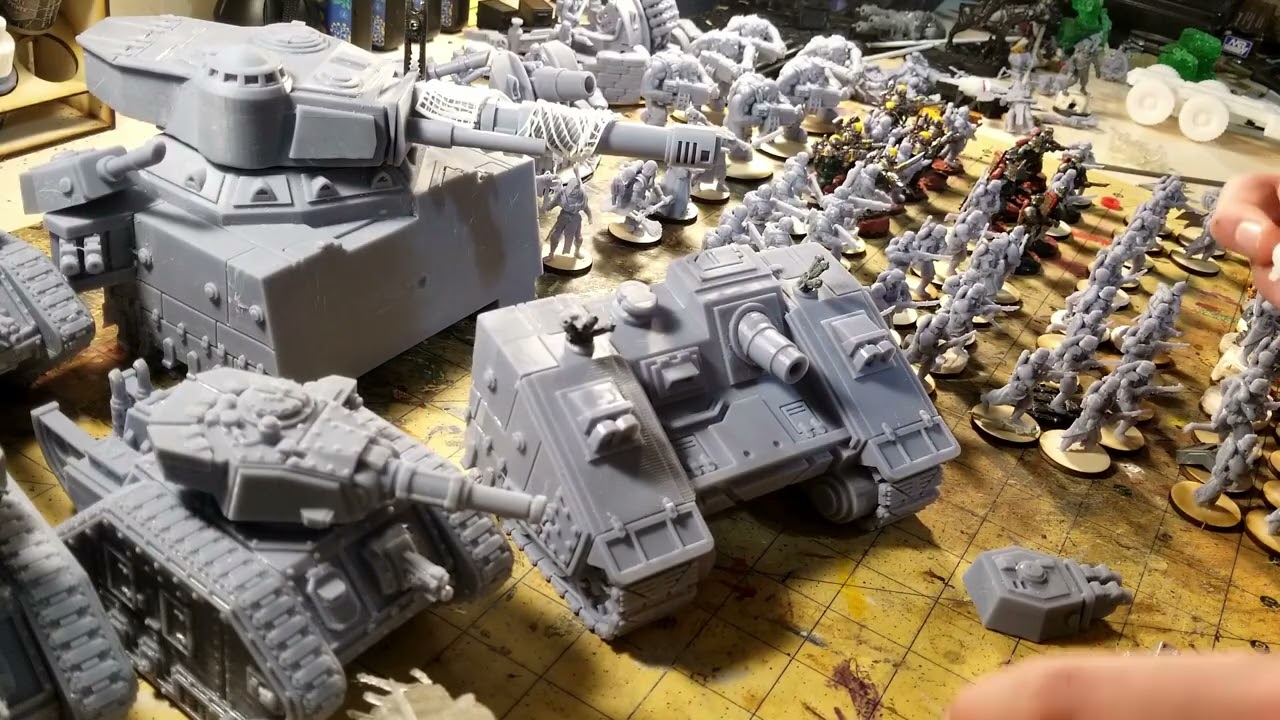 3D Printing A Krieg Army With Elegoo's Saturn 4 Ultra, Part 1 #krieg #40k
