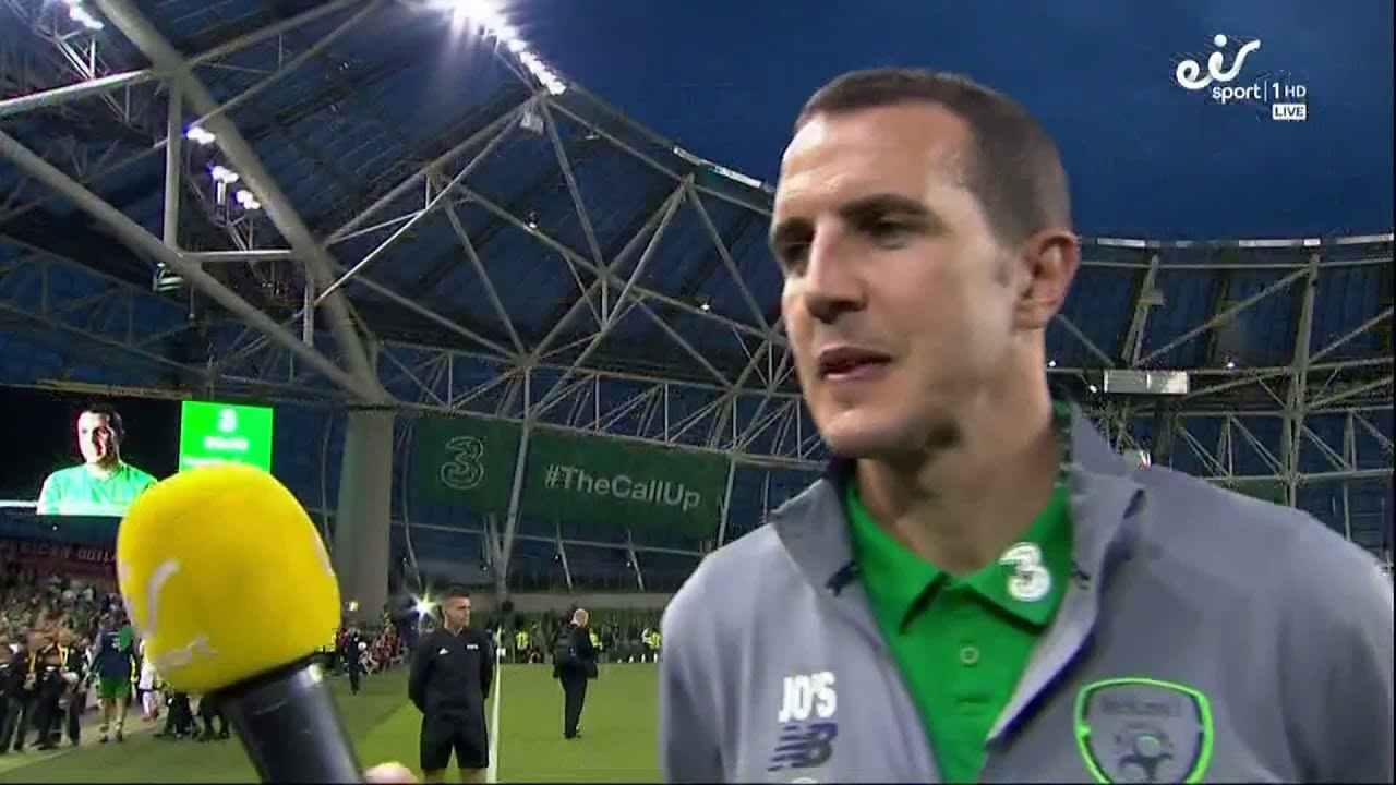 John O'Shea's final interview as an Ireland international.