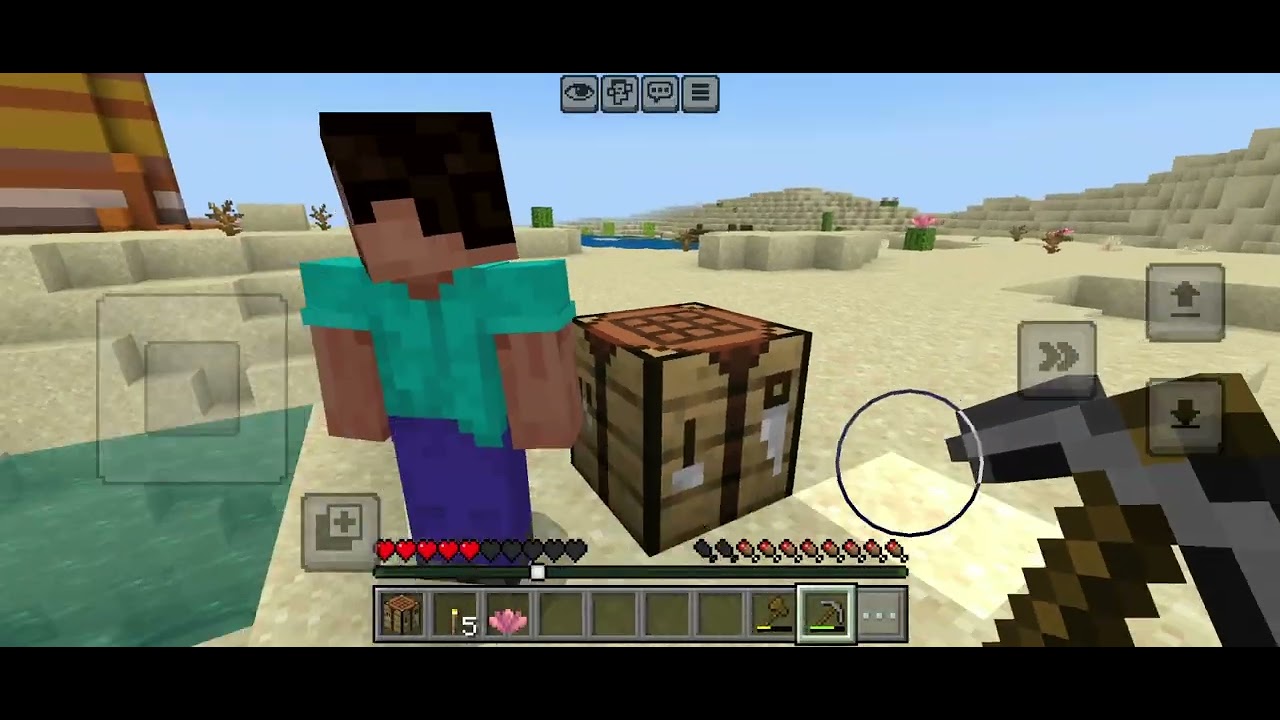 Играю в майнкрафт выживание  