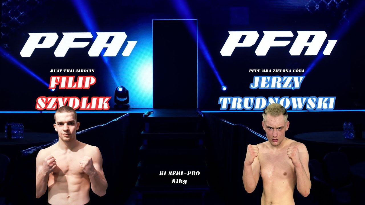 PFA 1 | Walka 8 | Filip Szydlik vs Jerzy Trudnowski | K1 Semi-pro 81kg