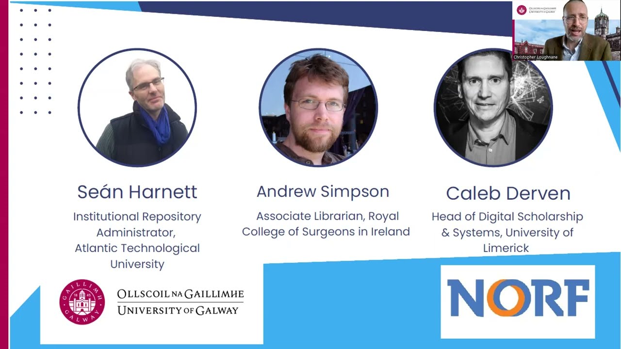 National Open Repository Project Webinar 30 July 2024 Advancing Ireland's Open Repository Landscape