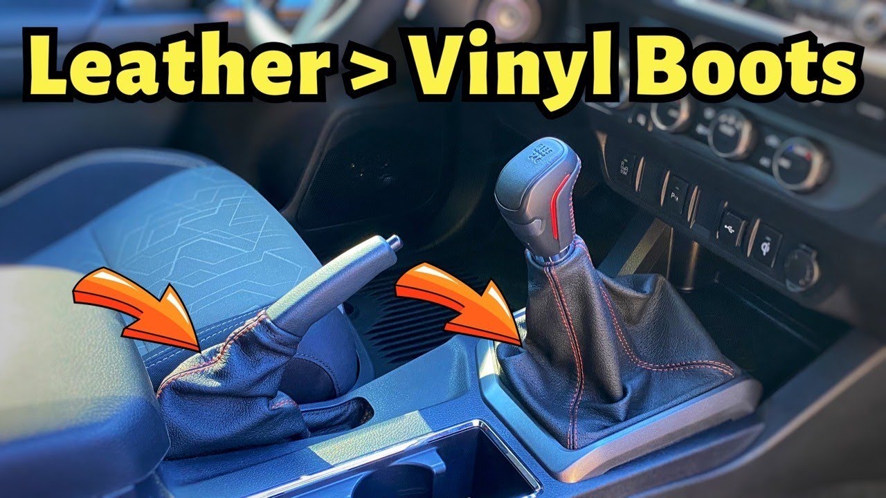 3rd Gen Tacoma Leather Shift and Parking Brake Boots Upgrade DIY