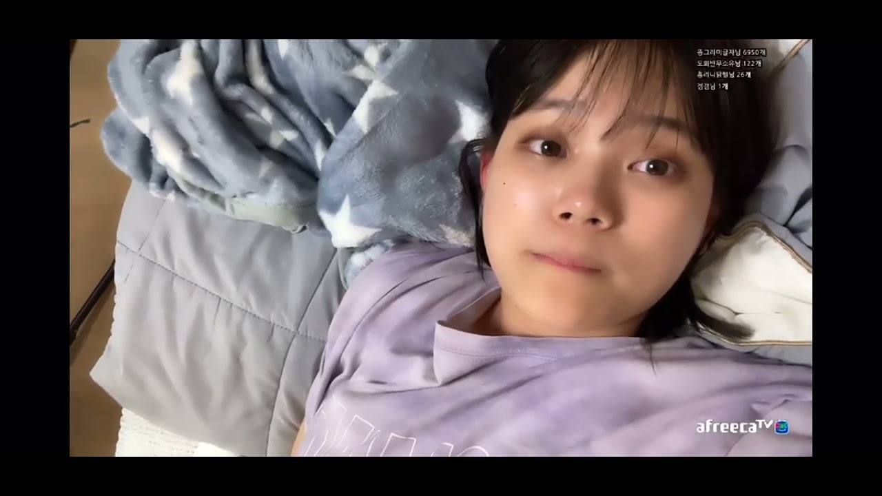 Super cute holding camera over her head just to stay awake