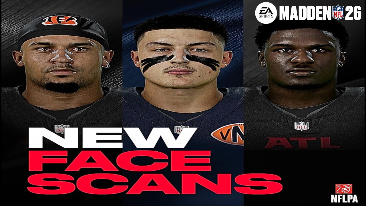 Madden 26 New Rookie Face Scans Players Likenesses Added | New Added Player Equipment PS5 Game Play