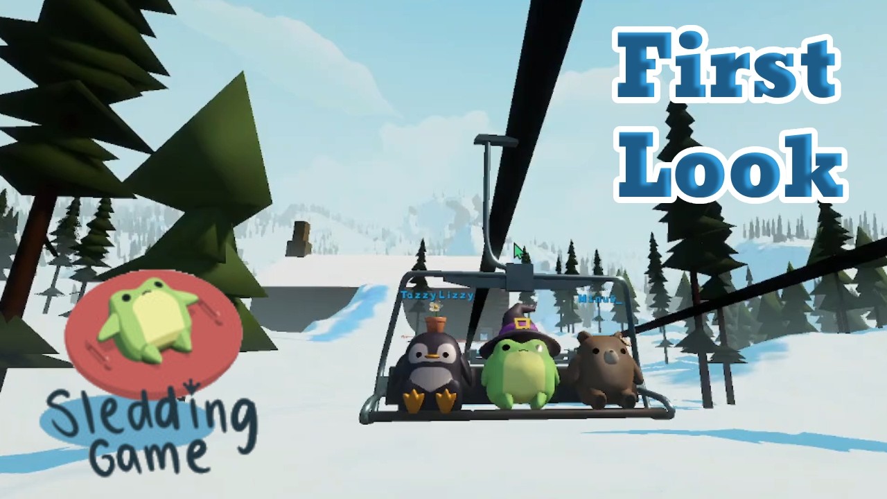 Trying Sledding Game for the First Time