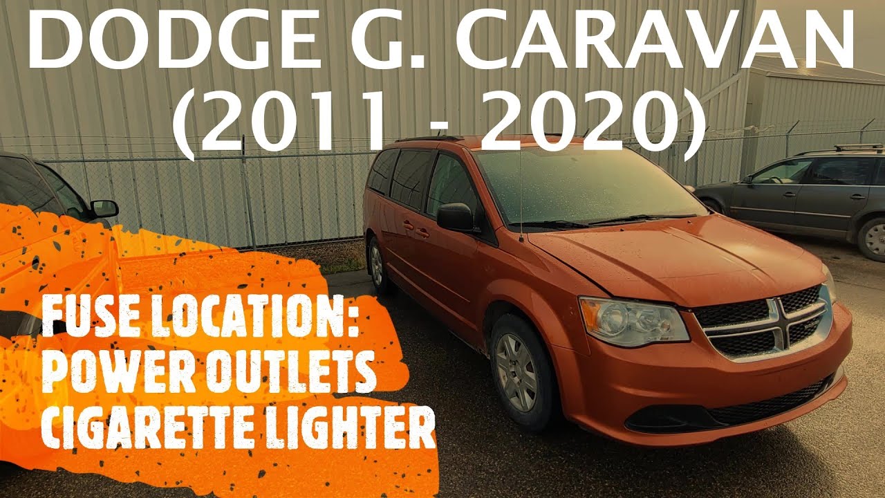 Dodge Grand Caravan — расположение розетки питания и предохранителя прикуривателя (2011–2020)