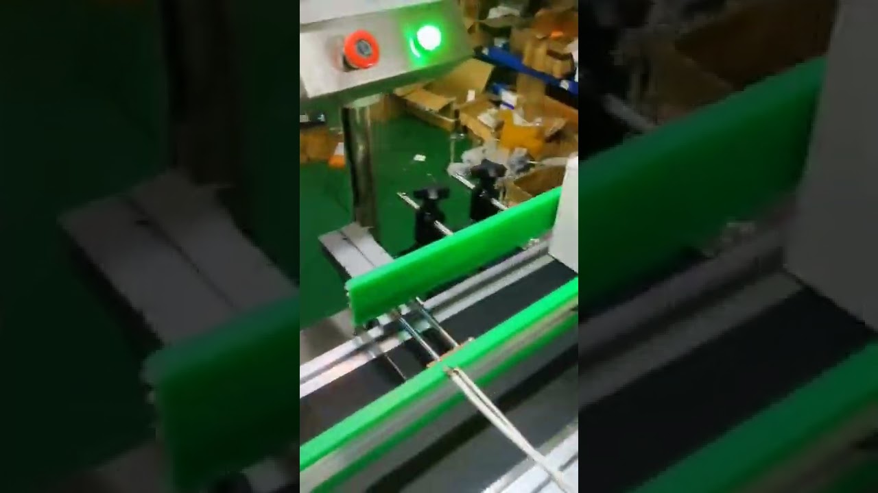 Automatic box case single side labeling machine side stamping labeling line