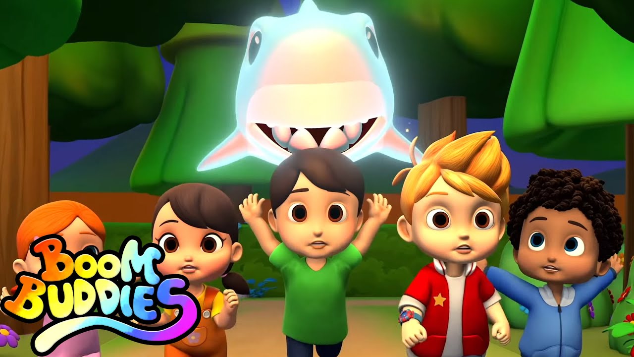 Scary Flying Shark | Halloween Song For Kids | Spooky Rhyme For Children