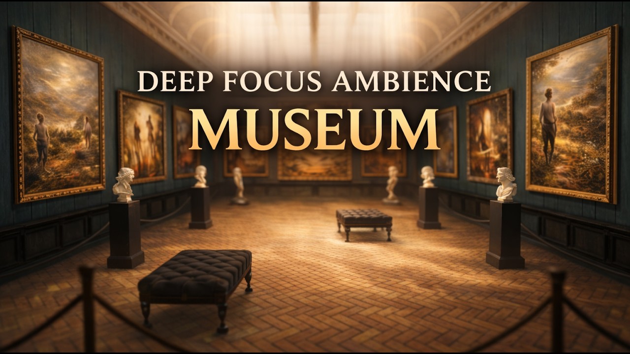 A Silent Gallery Beyond This World | Calm Deep Focus Ambience | Clear the Brainrot (study, write )