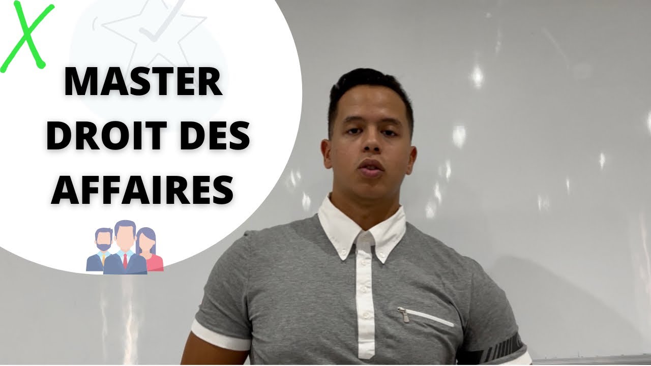 ✅Comment réussir au concours MASTER Droit des affaires ?