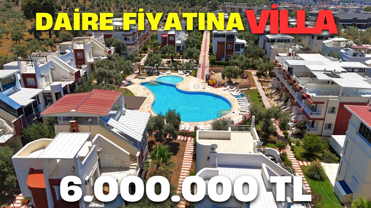 Didim Akbük’te Havuzlu Sitede Bitişik Nizam Villa 6 Milyon Tl Kaçırma