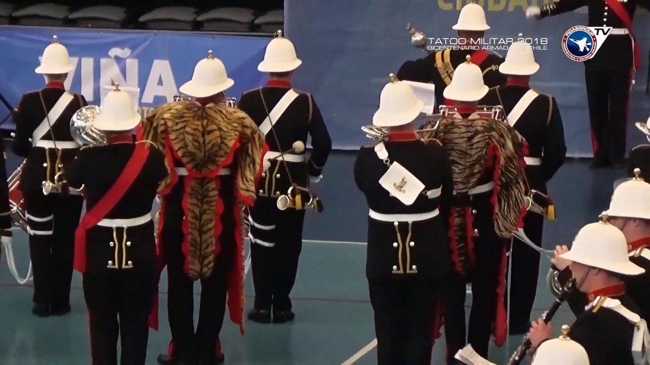 The band of HM Royal Marines in Chilean Military Tattoo 2018 (Preview)