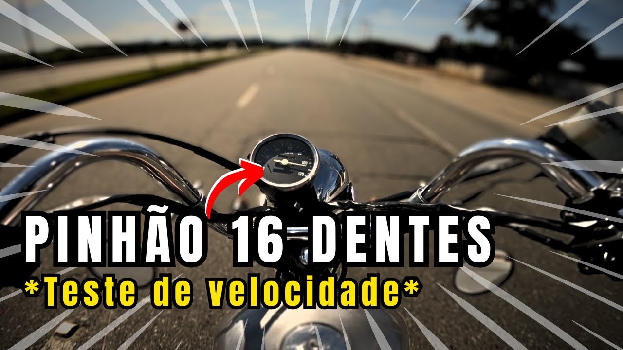 INTRUDER 125 COM PINHÃO DE 16 DENTES! DEVIA TER COLOCADO ANTES