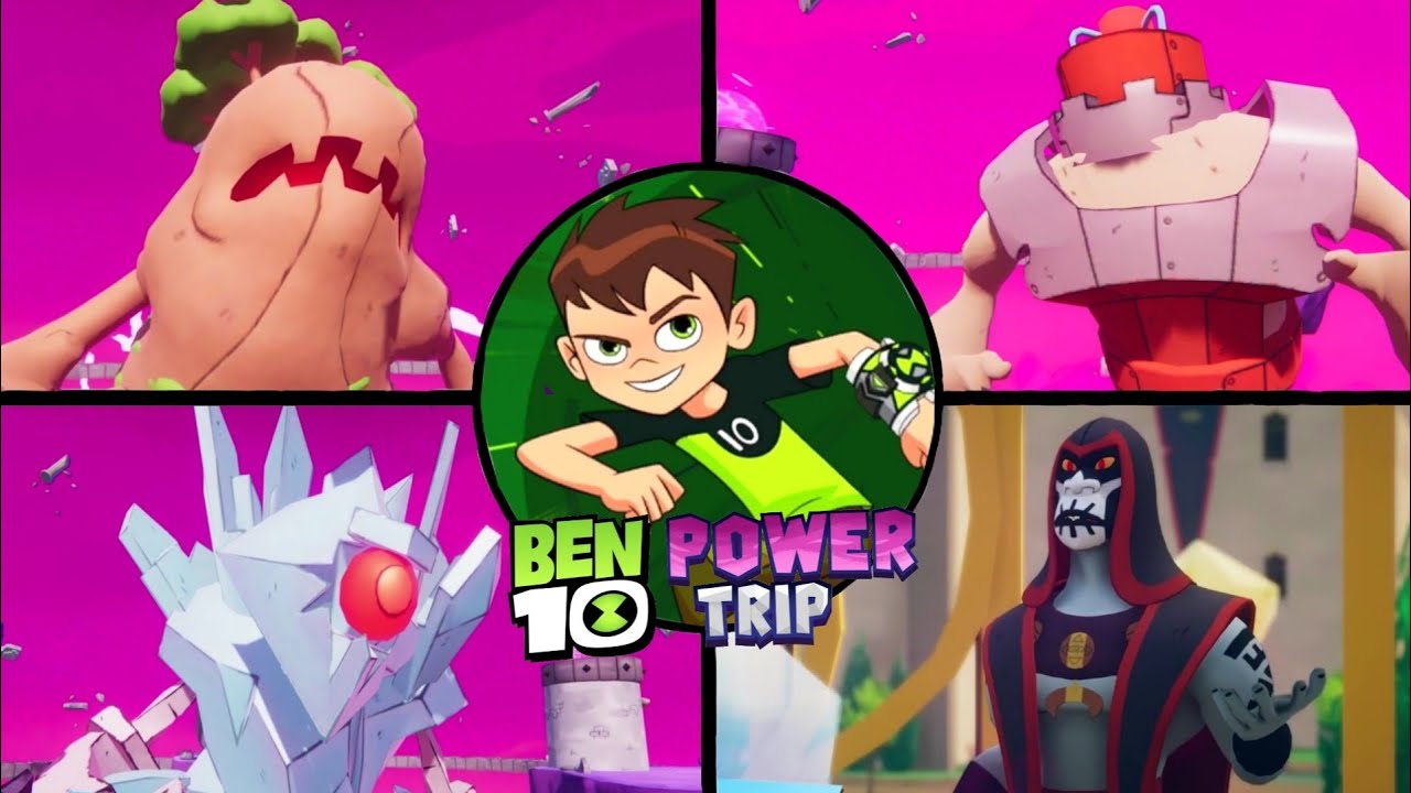 Ben 10: Power Trip | Ben Tenysson | (All Bosses) + (Ending)