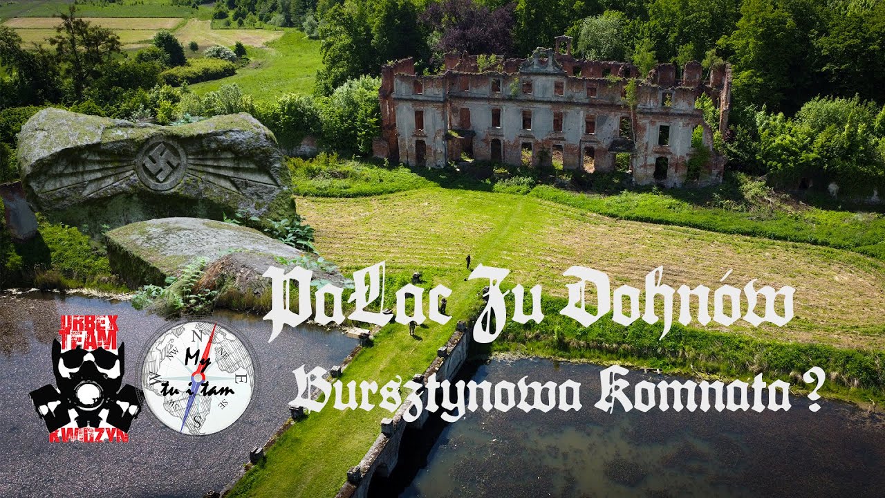 Ruiny Pałacu rodu zu Dohna w Słobitach, cmentarz i tajemnica bursztynowej komnaty