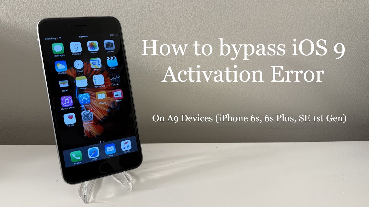 How to Bypass iOS 9 Activation Error on A9 Devices