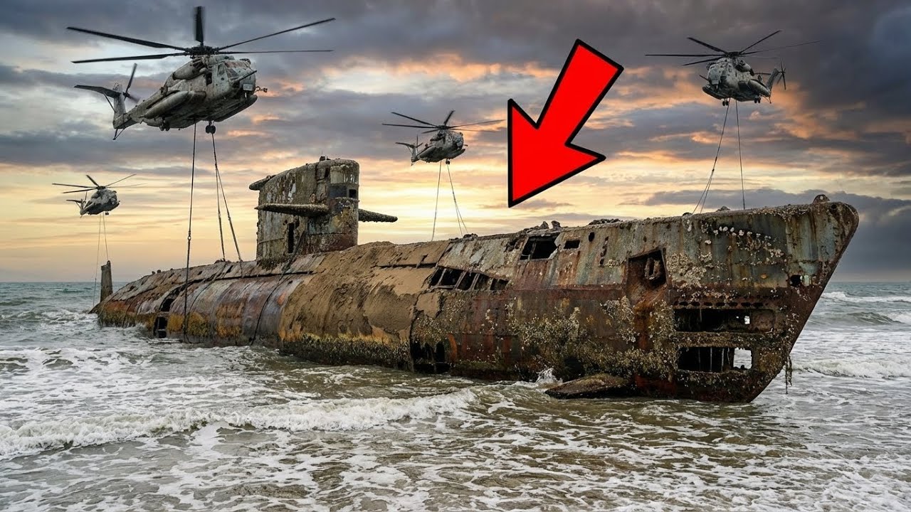Salvaging a Sunken US Los Angeles-Class Nuclear Submarine: Excavating & Restoring