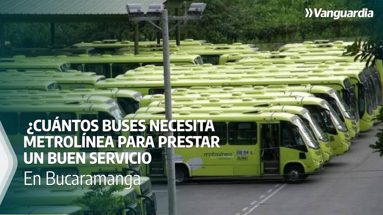 ¿Cuántos buses necesita Metrolínea para prestar un buen servicio?