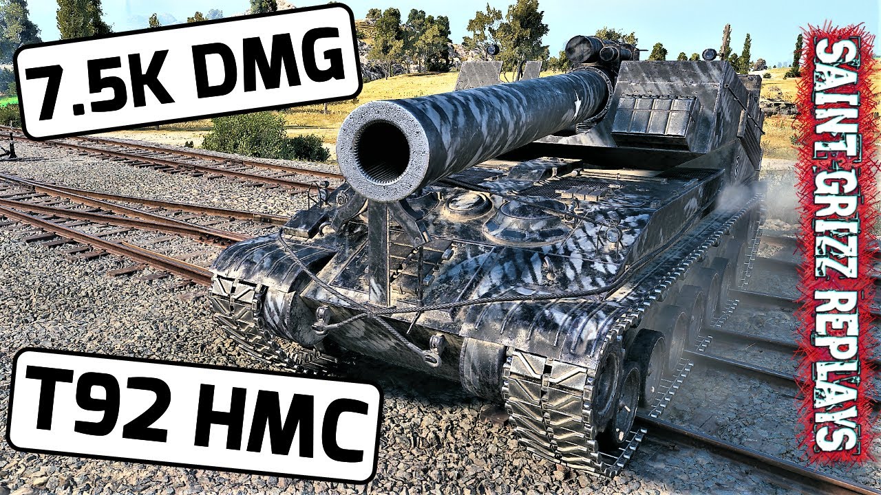 WoT T92 HMC Gameplay &diams; Monster 7.5k Dmg &diams; SPG Arty Review