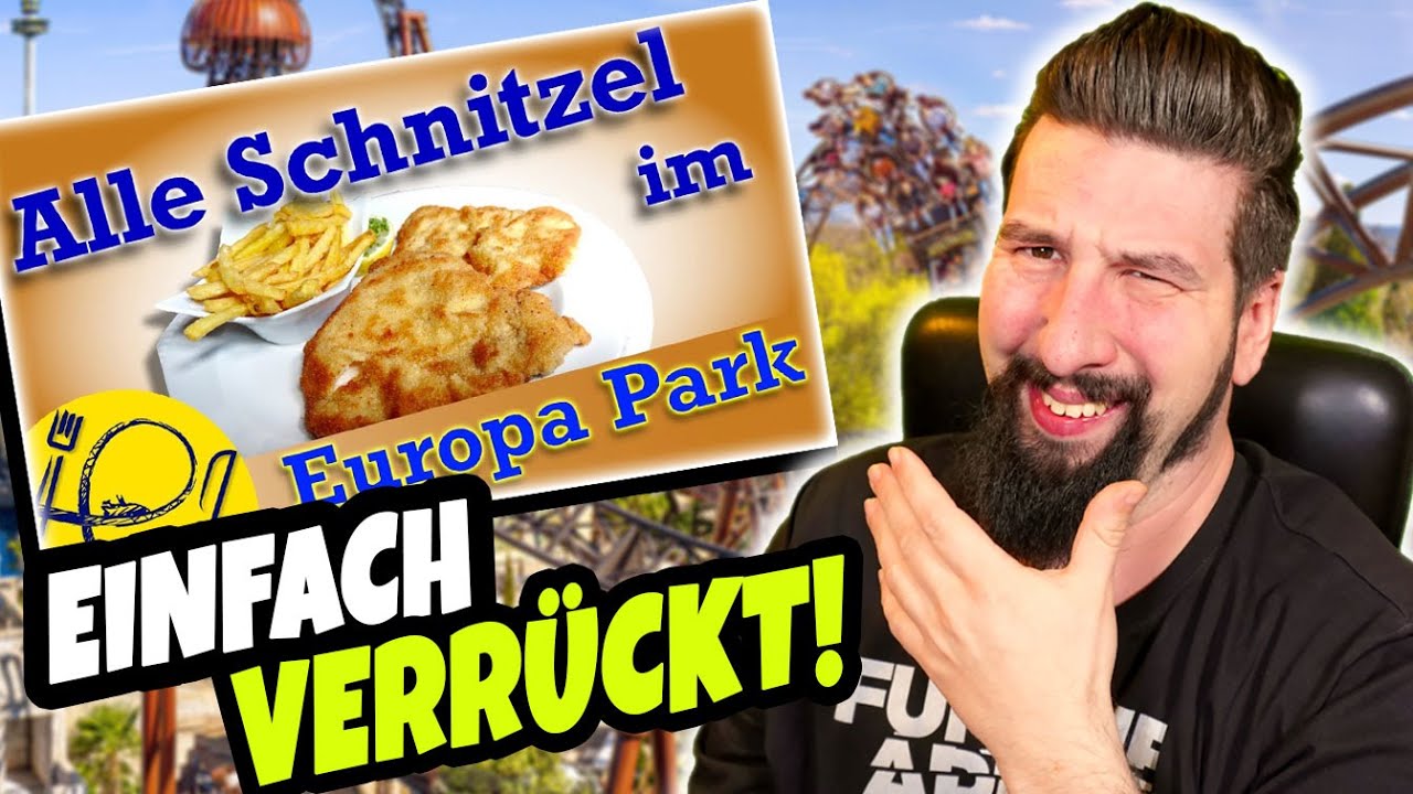 EUROPA-PARK: ER TESTET ALLE SCHNITZEL | REAKTION auf Schnitzeljagd im Europapark von CoasterFoodBlog