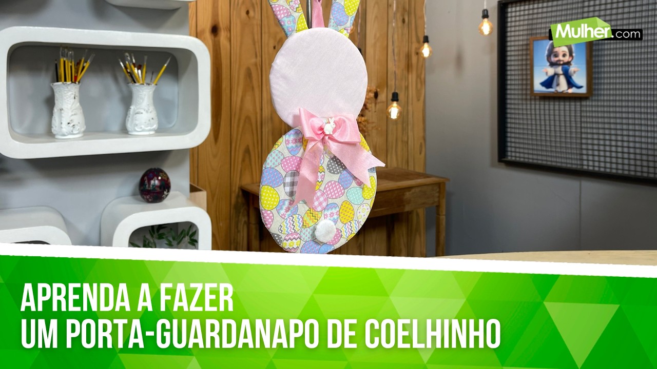 Aprenda a fazer um porta-guardanapo de coelhinho