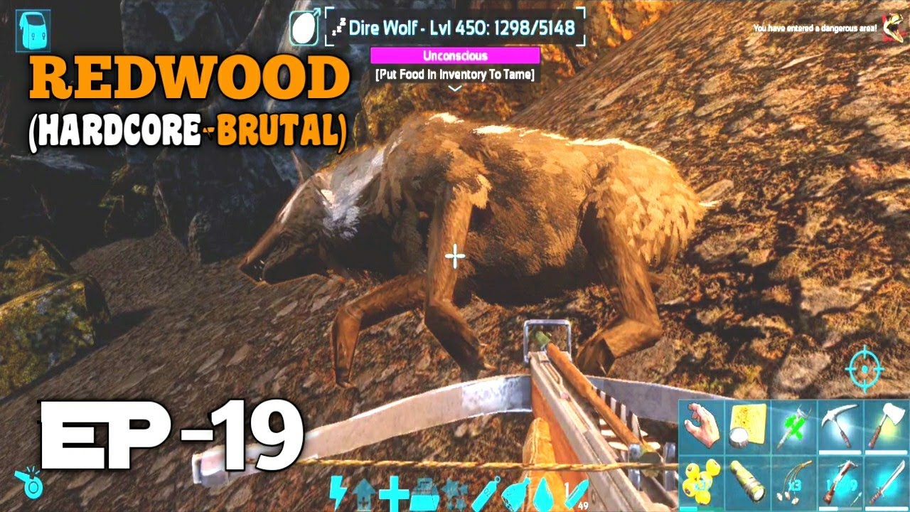Ark Mobile Artifact Of The Massive (Lava Cave) | Ark Mobile High Level Direwolf Taming | Ep - 19