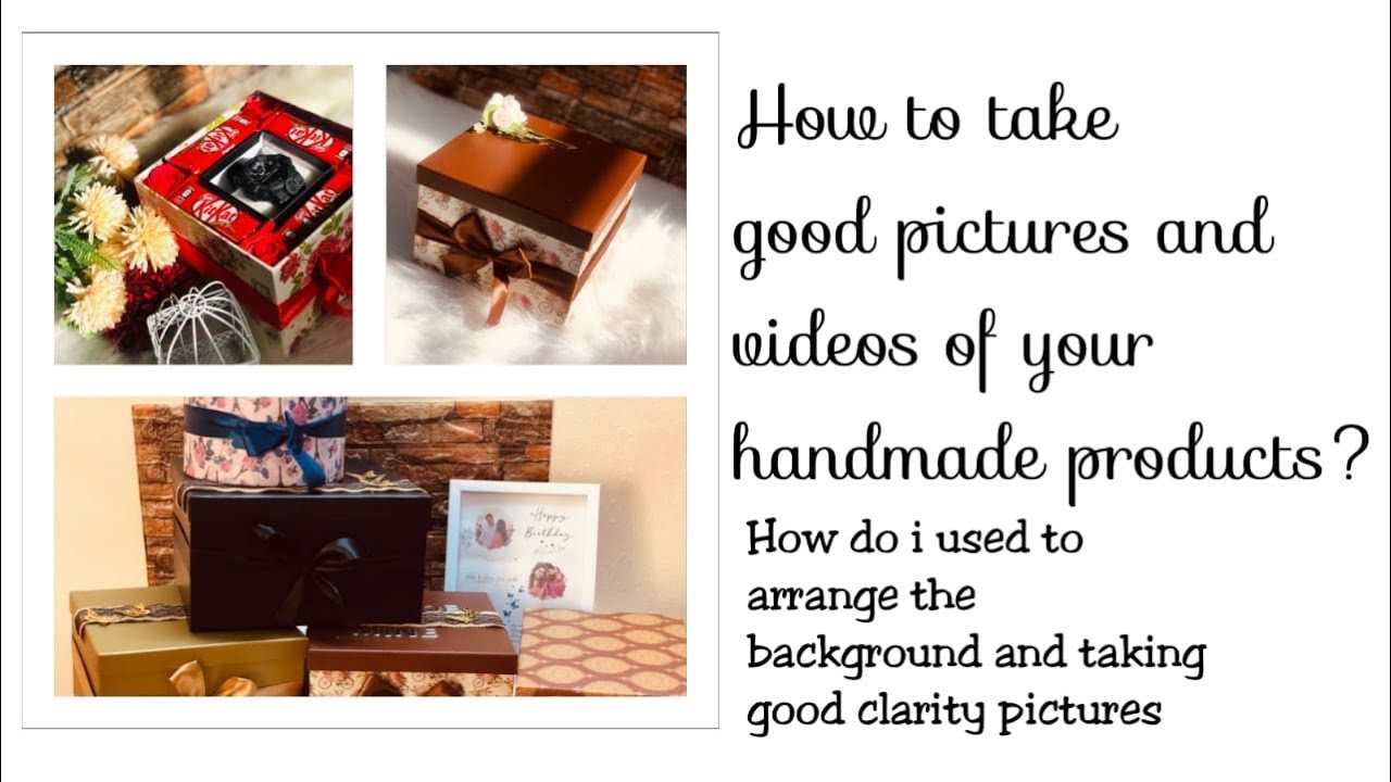How to take good pictures of your handmade products | photography ideas | background settings |