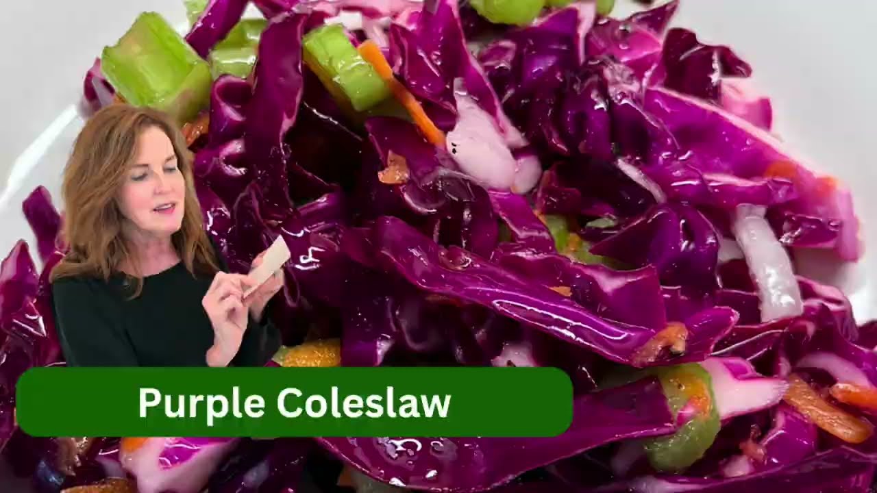 The BEST Purple Coleslaw (Husband's Favorite!)