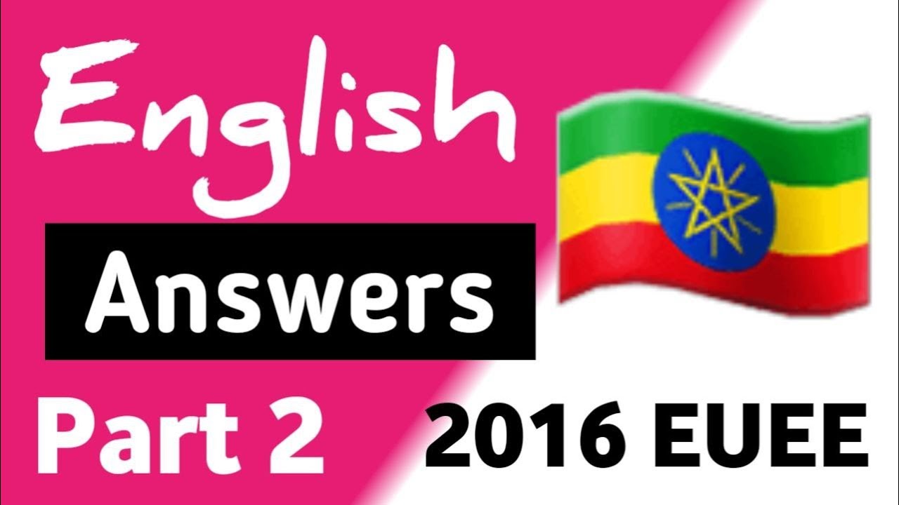 2016 English Social Entrance Examination Answers with Explanations part 2... Vocabulary section