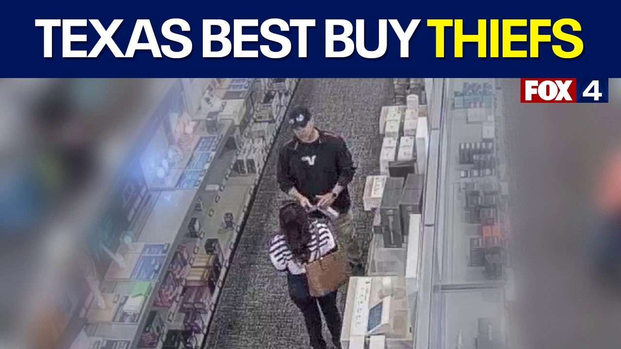 Поиски: Разыскивается пара за ограбление магазина Best Buy в районе Далласа/Форт-Уэрта.